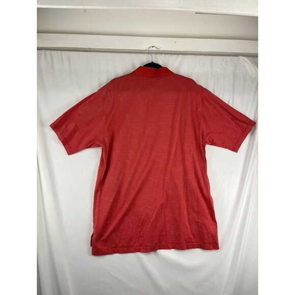 Peter Millar Striped Orange Shirt Men's Size XL Golf Polo - Picture 8 of 12